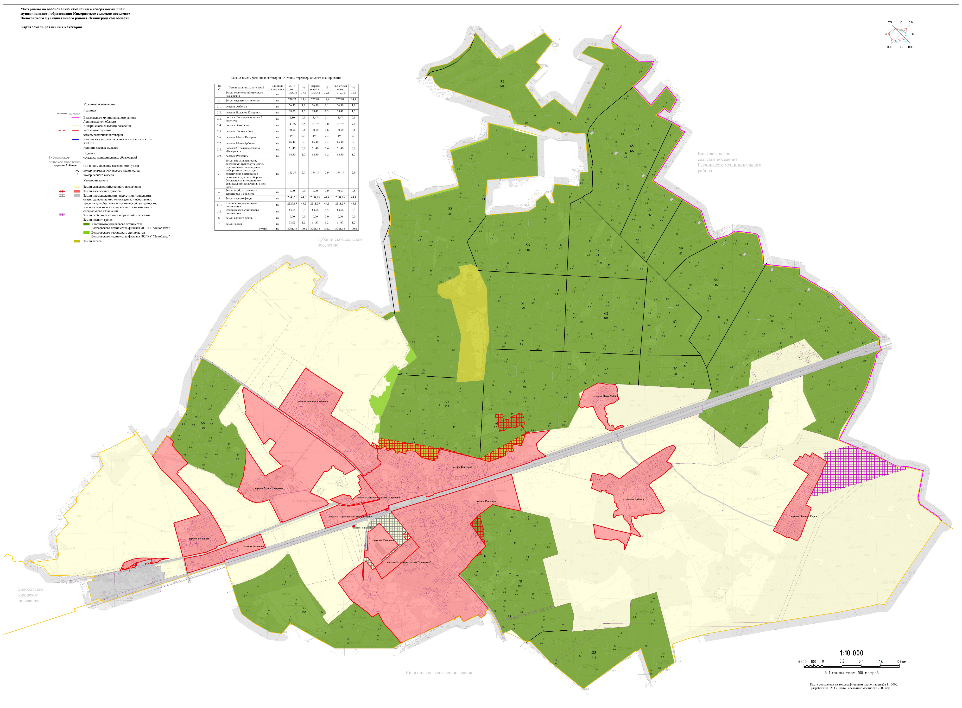 Карта категорий земель ленинградской области